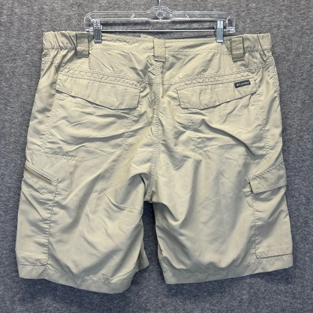 Columbia Silver Ridge Cargo Shorts Mens 42 Tan Khaki Hiking Fishing AM4084